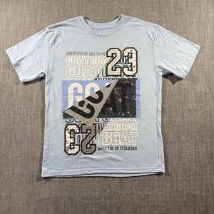 Take That Shirt Youth Large Blue Greatest Of All Time 23 GOAT Basketball Tee